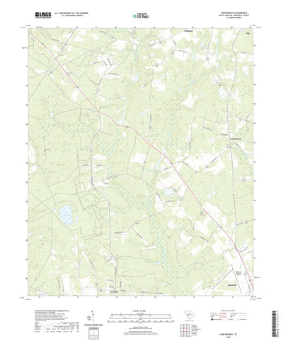 United States Geological Survey Long Branch, SC (2020, 24000-Scale) digital map