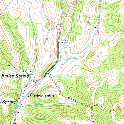 United States Geological Survey Long Branch, TN (1951, 24000-Scale) digital map