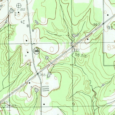 United States Geological Survey Long Branch, TX (1983, 24000-Scale) digital map