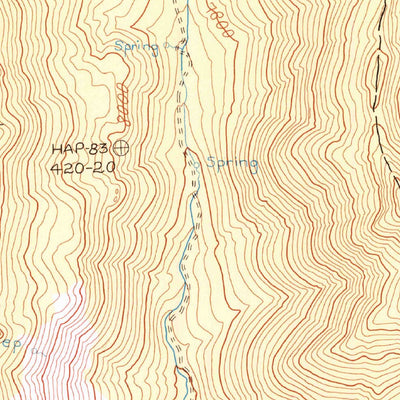 United States Geological Survey Long Canyon, CA (1987, 24000-Scale) digital map