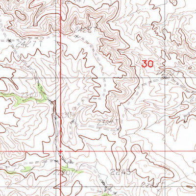 United States Geological Survey Long Creek East, MT (1983, 24000-Scale) digital map