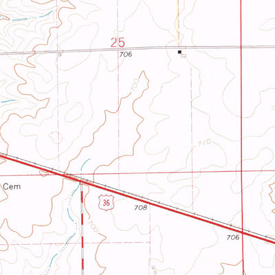 United States Geological Survey Long Creek, IL (1967, 24000-Scale) digital map
