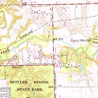 United States Geological Survey Long Creek, IL (1967, 24000-Scale) digital map
