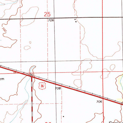 United States Geological Survey Long Creek, IL (1998, 24000-Scale) digital map