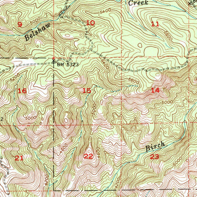 United States Geological Survey Long Creek, OR (1949, 62500-Scale) digital map