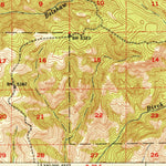 United States Geological Survey Long Creek, OR (1951, 62500-Scale) digital map