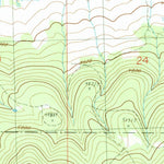 United States Geological Survey Long Creek, OR (1990, 24000-Scale) digital map