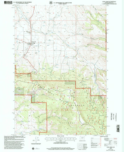 United States Geological Survey Long Creek, OR (1999, 24000-Scale) digital map