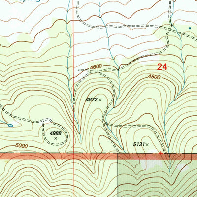 United States Geological Survey Long Creek, OR (1999, 24000-Scale) digital map