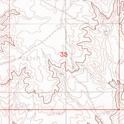 United States Geological Survey Long Creek West, MT (1983, 24000-Scale) digital map