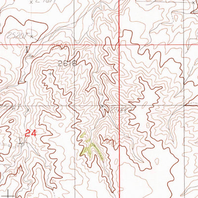 United States Geological Survey Long Creek West, MT (1983, 24000-Scale) digital map