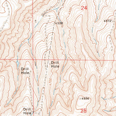 United States Geological Survey Long Draw, MT (1969, 24000-Scale) digital map