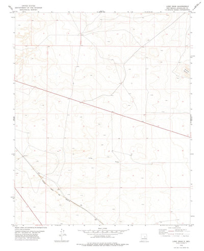 United States Geological Survey Long Draw, NM (1978, 24000-Scale) digital map