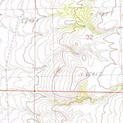United States Geological Survey Long Dry Canyon, NV-CA (1988, 24000-Scale) digital map
