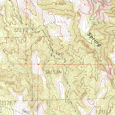 United States Geological Survey Long Dry Canyon, NV-CA (1988, 24000-Scale) digital map