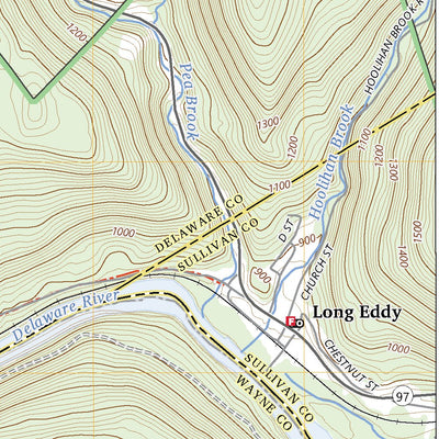 United States Geological Survey Long Eddy, NY (2023, 24000-Scale) digital map