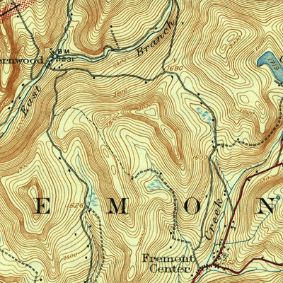 United States Geological Survey Long Eddy, NY-PA (1923, 62500-Scale) digital map