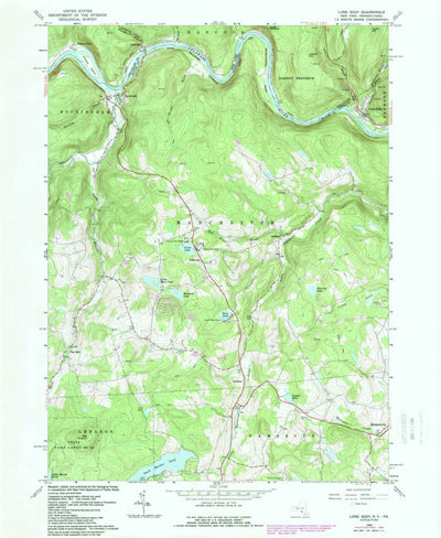 United States Geological Survey Long Eddy, NY-PA (1965, 24000-Scale) digital map