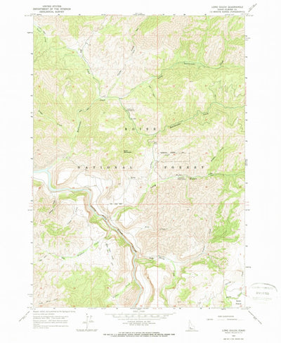 United States Geological Survey Long Gulch, ID (1964, 24000-Scale) digital map