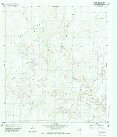 United States Geological Survey Long Hills, TX (1983, 24000-Scale) digital map