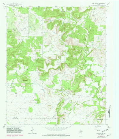 United States Geological Survey Long Hollow, TX (1967, 24000-Scale) digital map