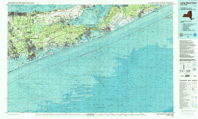 United States Geological Survey Long Island East, NY (1984, 100000-Scale) digital map