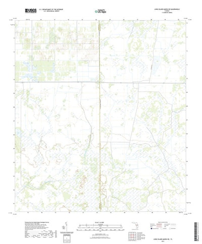 United States Geological Survey Long Island Marsh NE, FL (2021, 24000-Scale) digital map