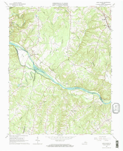 United States Geological Survey Long Island, VA (1966, 24000-Scale) digital map