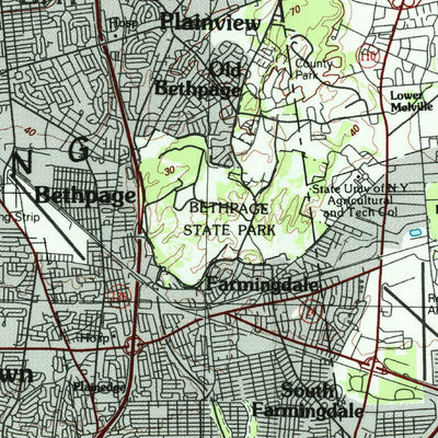 United States Geological Survey Long Island West, NY-NJ-CT (1984, 100000-Scale) digital map