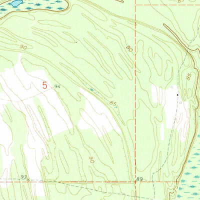 United States Geological Survey Long Lake, MS-LA (1962, 24000-Scale) digital map