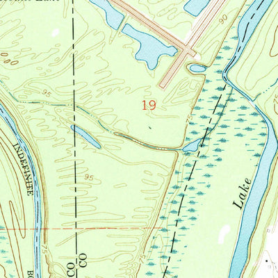 United States Geological Survey Long Lake, MS-LA (1962, 24000-Scale) digital map