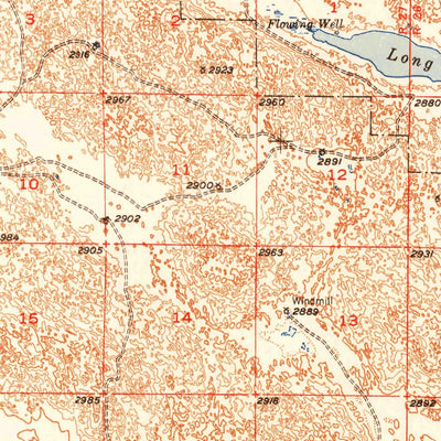 United States Geological Survey Long Lake, NE (1951, 62500-Scale) digital map