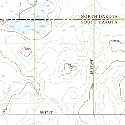 United States Geological Survey Long Lake NW, SD (2021, 24000-Scale) digital map