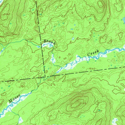 United States Geological Survey Long Lake, NY (1955, 62500-Scale) digital map