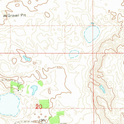 United States Geological Survey Long Lake, SD (1968, 24000-Scale) digital map