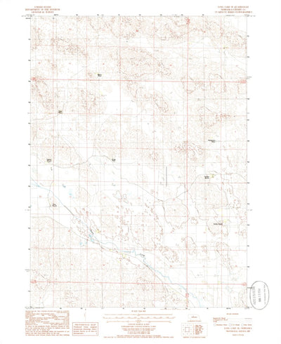 United States Geological Survey Long Lake SE, NE (1985, 24000-Scale) digital map