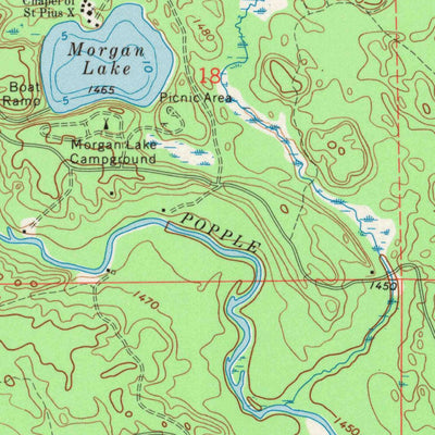 United States Geological Survey Long Lake SE, WI (1970, 24000-Scale) digital map