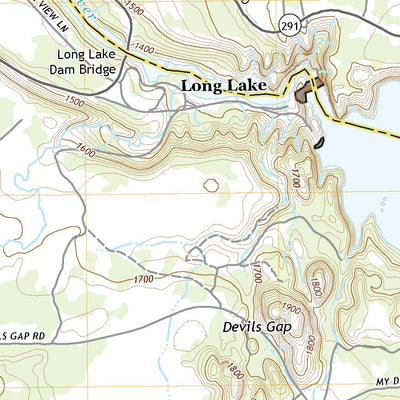 United States Geological Survey Long Lake, WA (2020, 24000-Scale) digital map