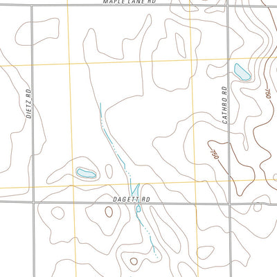 United States Geological Survey Long Lake West, MI (2011, 24000-Scale) digital map