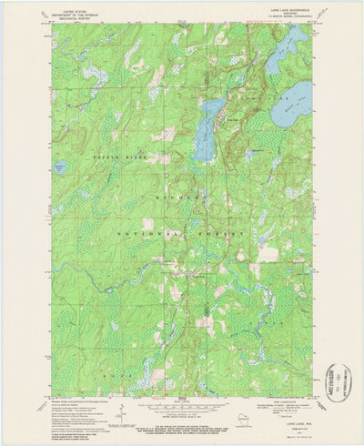 United States Geological Survey Long Lake, WI (1970, 24000-Scale) digital map