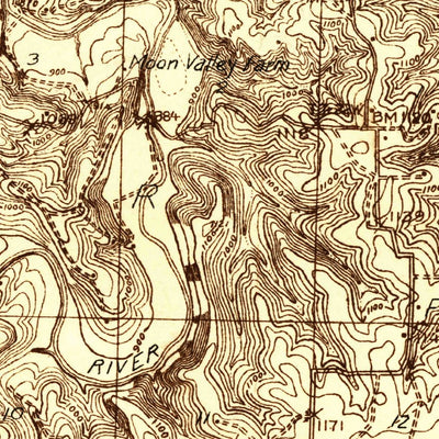United States Geological Survey Long Lane, MO (1931, 48000-Scale) digital map