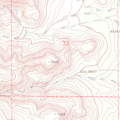 United States Geological Survey Long Mountain, CO-NM (1968, 24000-Scale) digital map