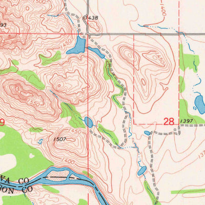 United States Geological Survey Long Mountain, OK (1964, 24000-Scale) digital map