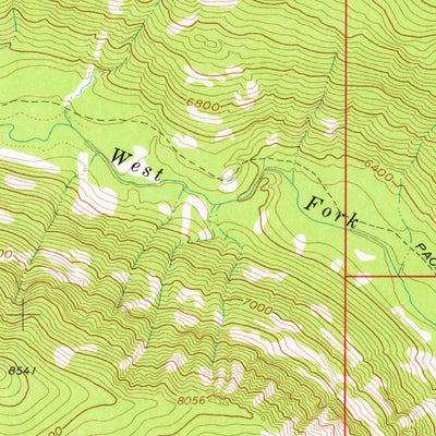 United States Geological Survey Long Peak, MT (1962, 24000-Scale) digital map