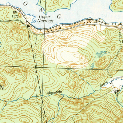 United States Geological Survey Long Pond, ME (1944, 62500-Scale) digital map