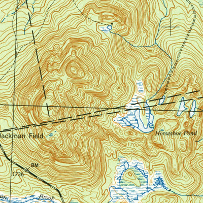 United States Geological Survey Long Pond, ME (1944, 62500-Scale) digital map