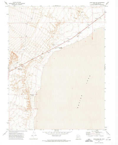 United States Geological Survey Long Ridge SW, UT (1972, 24000-Scale) digital map