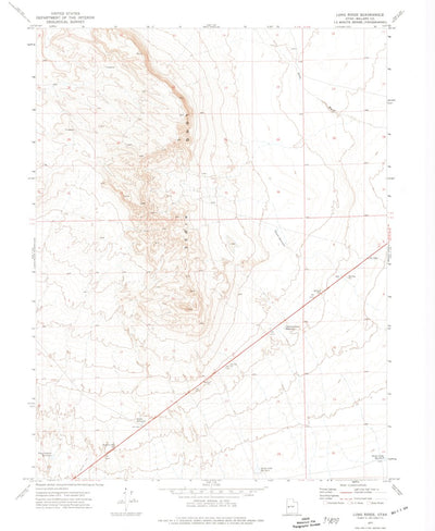 United States Geological Survey Long Ridge, UT (1972, 24000-Scale) digital map