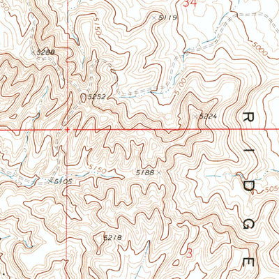 United States Geological Survey Long Ridge, UT (1972, 24000-Scale) digital map