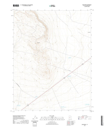 United States Geological Survey Long Ridge, UT (2020, 24000-Scale) digital map